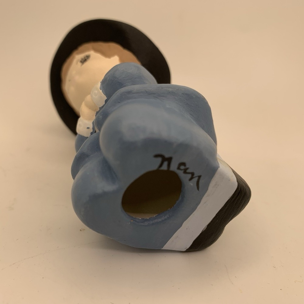 Vintage Pilgrim Boy Figurines Kneeling & Praying 3.5" Tall Ceramic Hand Painted - Picture 7 of 7